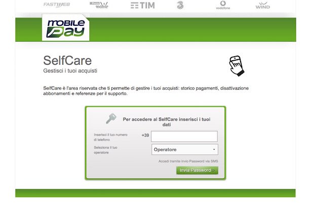 Selfcare mobilepay